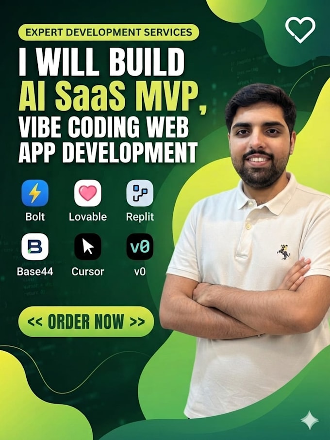 ai saas mvp, vibe coding web app, lovable, bolt, replit ai website development