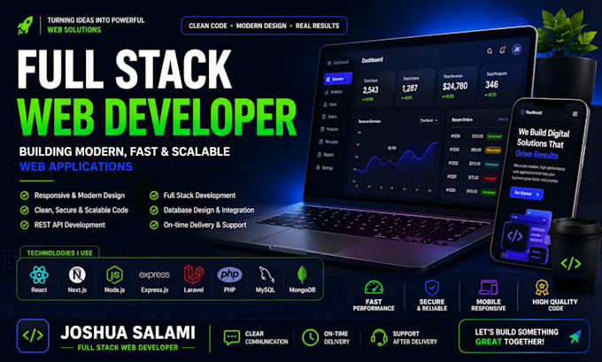 build a responsive full stack web application using react next js