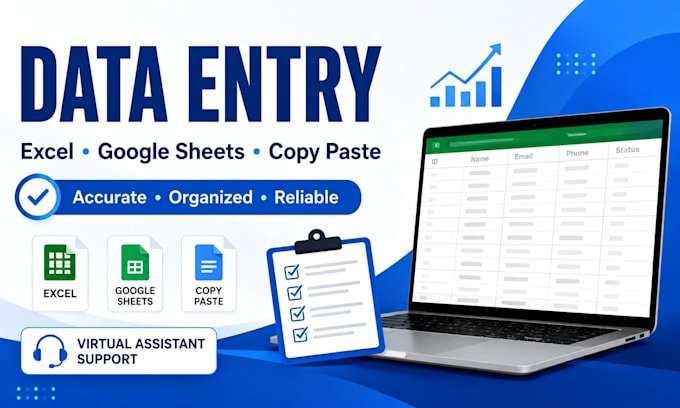 do fast and accurate data entry, copy paste, excel, and google sheets