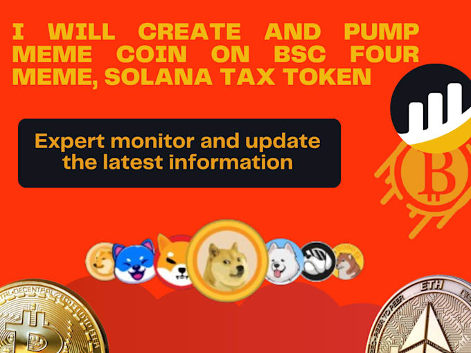 create and pump meme coin on bsc four meme, solana tax token