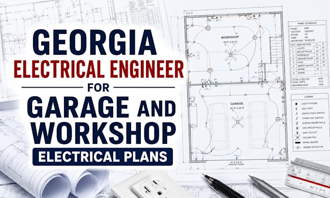 design georgia electrical engineer for garage and workshop electrical plans