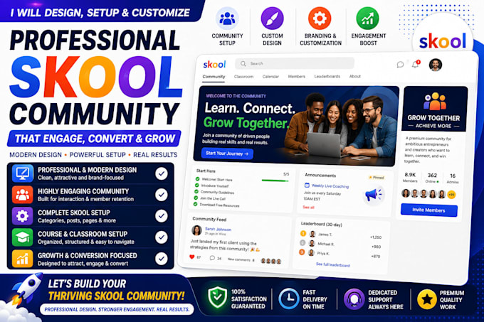 skool community setup skool online community skool community credit repair setup