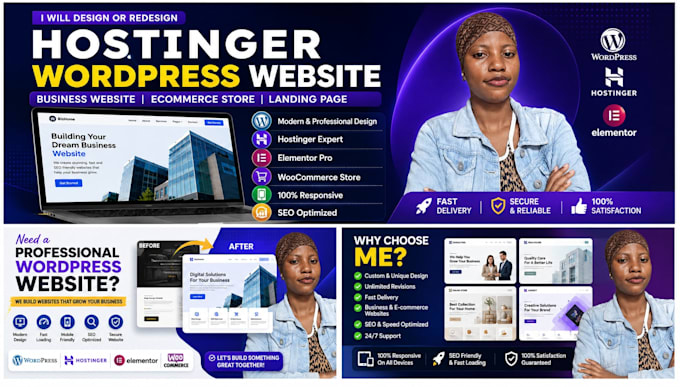 design hostinger wordpress website, ai website design, hostinger redesign
