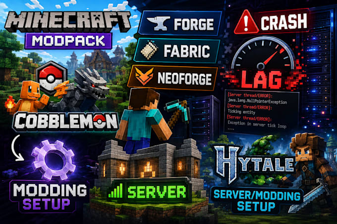 fix create minecraft modpack forge fabric neoforge cobblemon server crash hytale