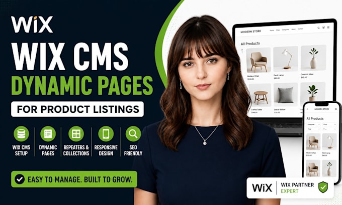 create wix cms dynamic pages for your product listings