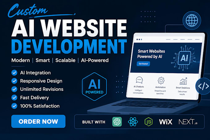 develop ai website, ai chatbot, ai web application, ai software developer
