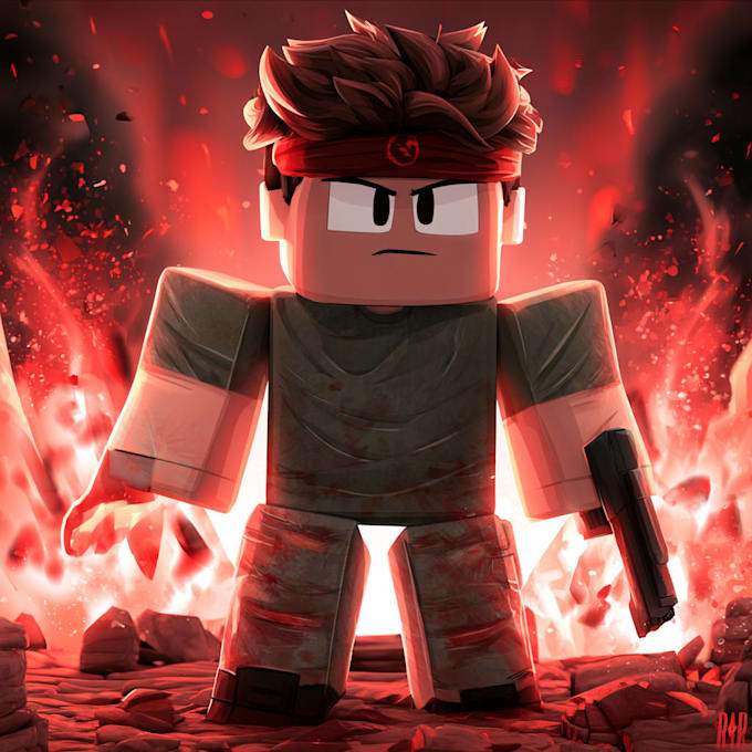 draw cartoon roblox thumbnail for any style