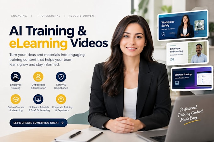 do ai training video, ai elearning, employee onboarding and explainer videos
