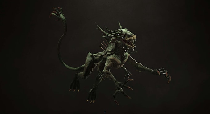 create custom 2d and 3d creature models and designs