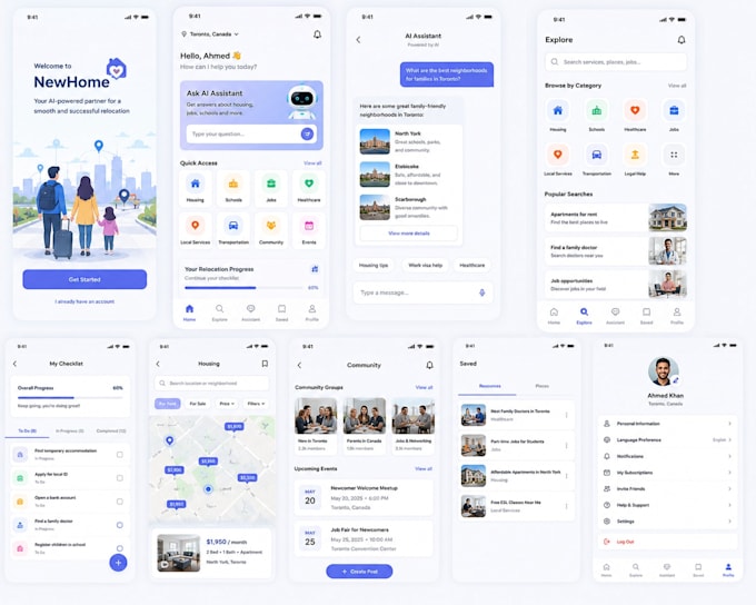 build an ai powered immigrant relocation and community assistance app