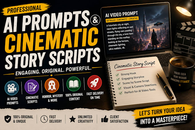 write ai, sci fi and futuristic story scripts