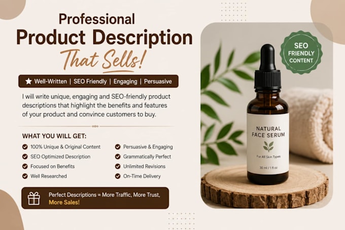 write professional product descriptions for your ecommerce store
