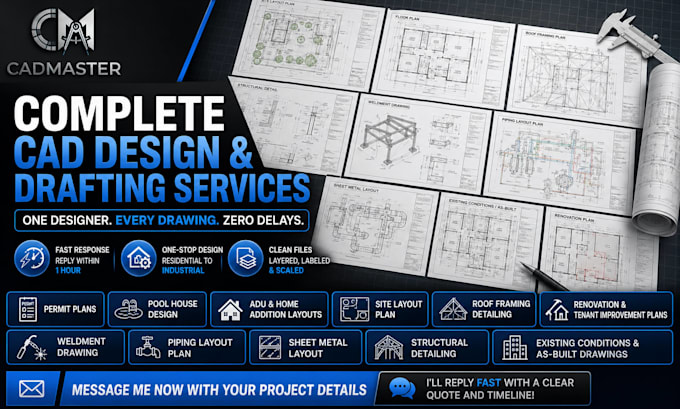 design site civil structural plan and permit plan drawings