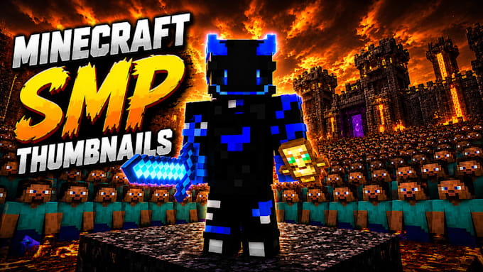 design high CTR minecraft youtube thumbnails