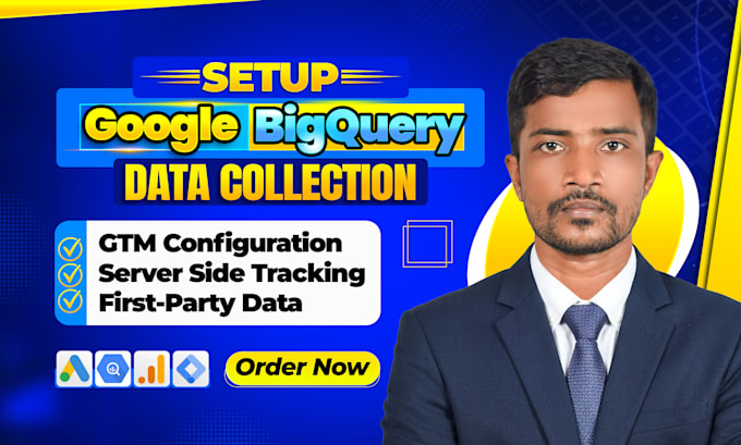 set up google bigquery data collection using GTM and stape server tracking