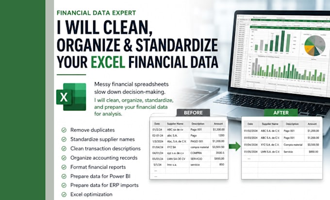 clean and organize your excel financial data
