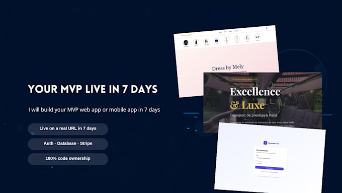 build your mvp web app or mobile app in 7 days