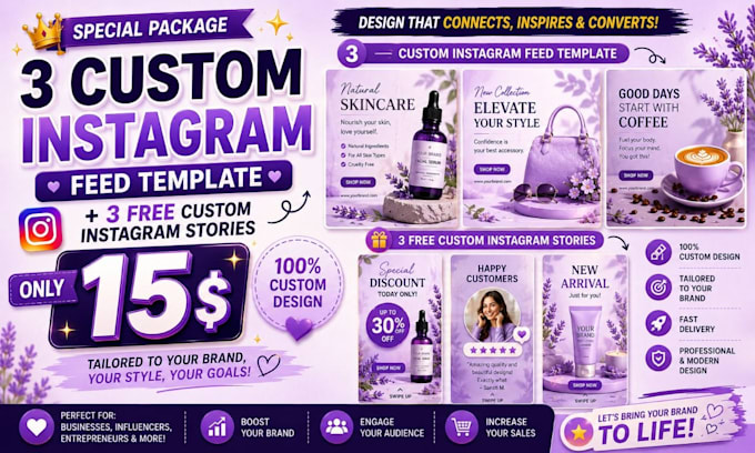create professional editable canva instagram feed templates
