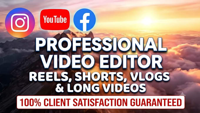 professional youtube video editing and reels