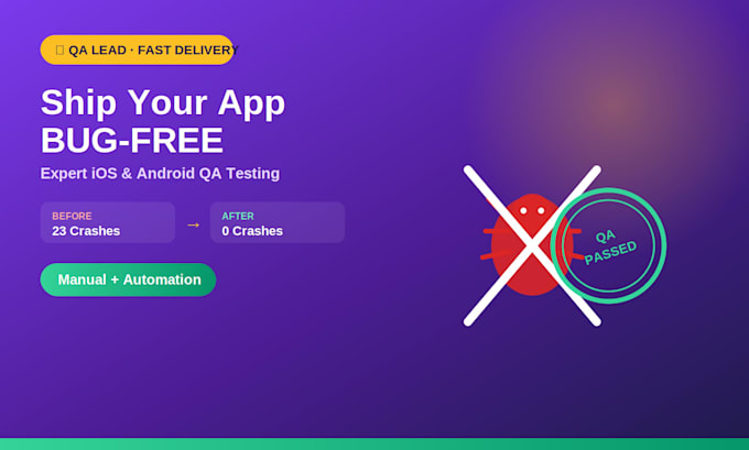 perform expert mobile app QA testing, bug reporting and test case writing