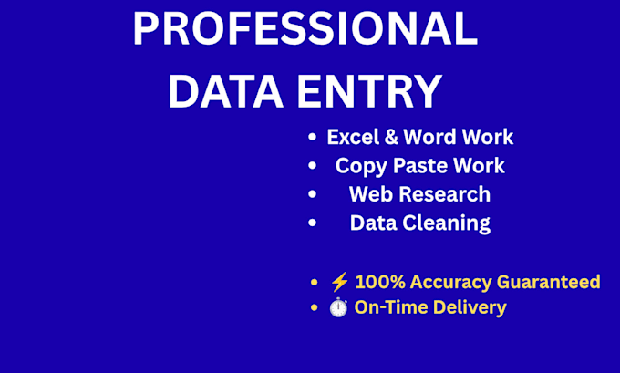 do perfect data entry copy paste work and web research
