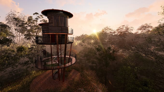 do photorealistic 3d architectural rendering in lumion