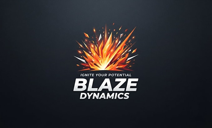 design a dynamic explosion themed logo for your brand