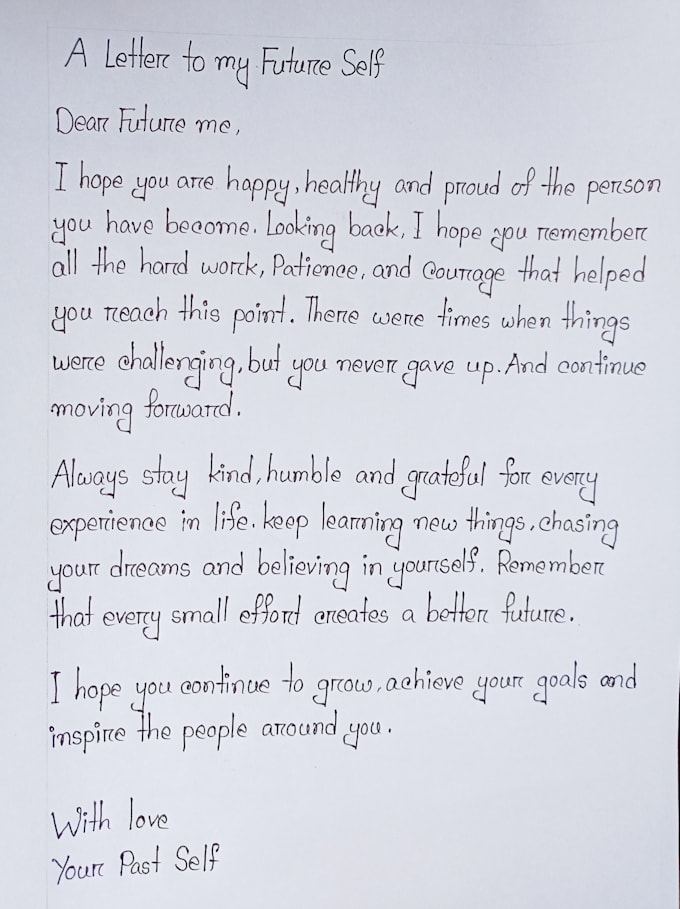 handwrite your personalized letters and notes
