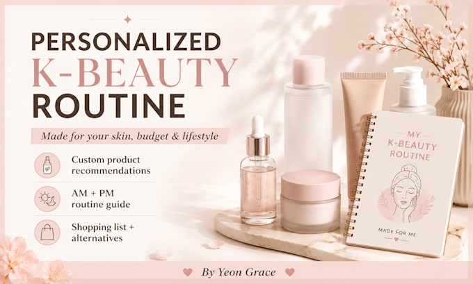 create a personalised korean skincare routine for you