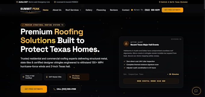 build a modern custom website with ai features