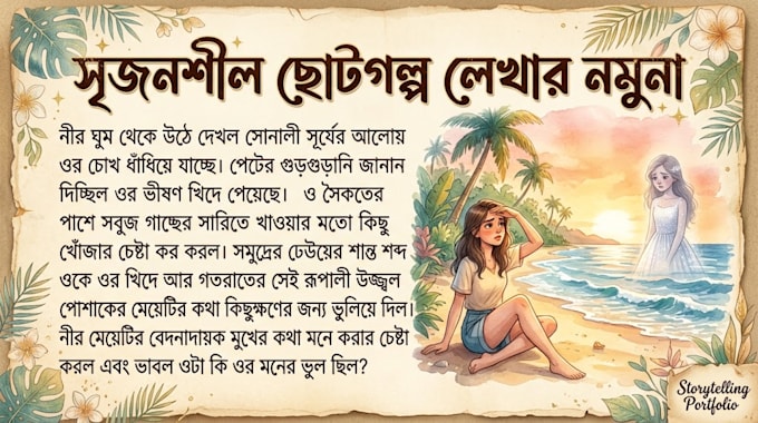 write beautiful stories in bangla