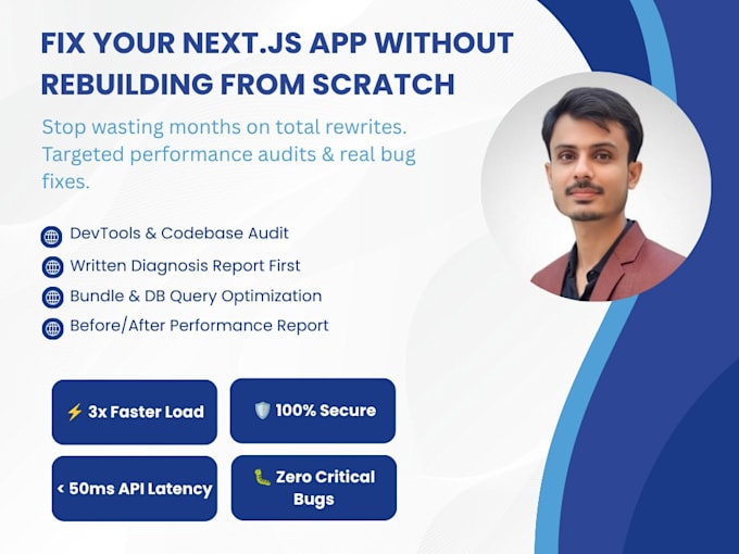 nextjs code rescue performance fix and API optimization