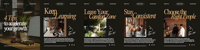 design engaging linkedin carousel and instagram carousels