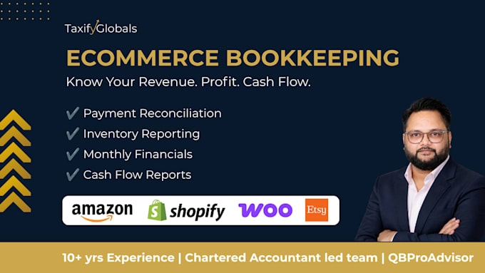 do shopify, amazon, etsy, woocommerce ecommerce bookkeeping  and accounting