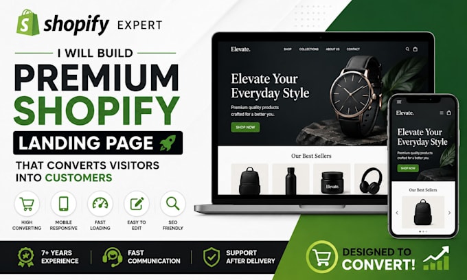 build a premium shopify landing page that converts