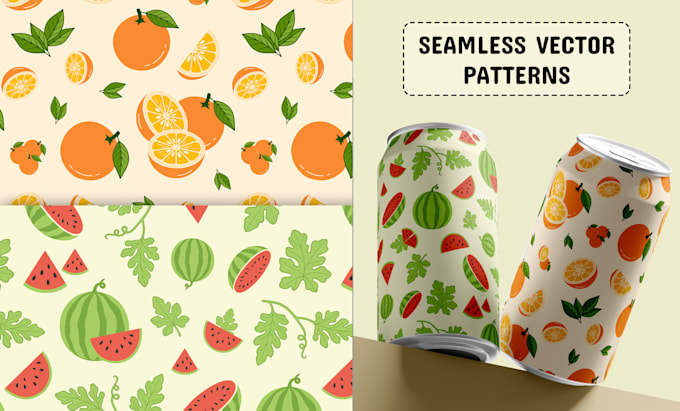 design seamless cartoon vector patterns for your brand