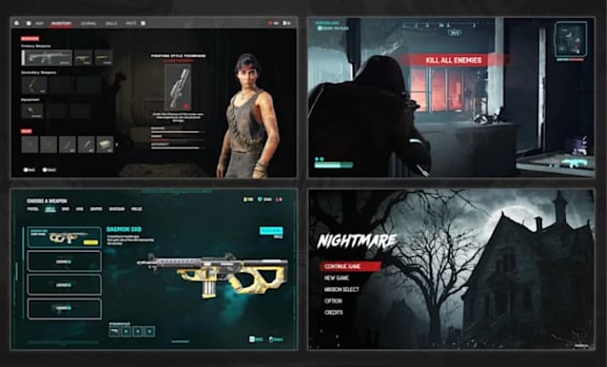 create roblox ui design, hud, menu, shop and game interface