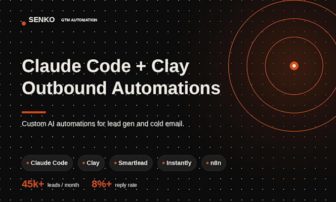 build claude code and clay automations for cold email outbound