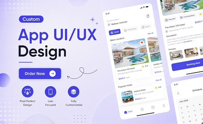 create a modern mobile app design