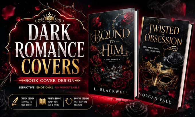 design a dark romance book cover that sells