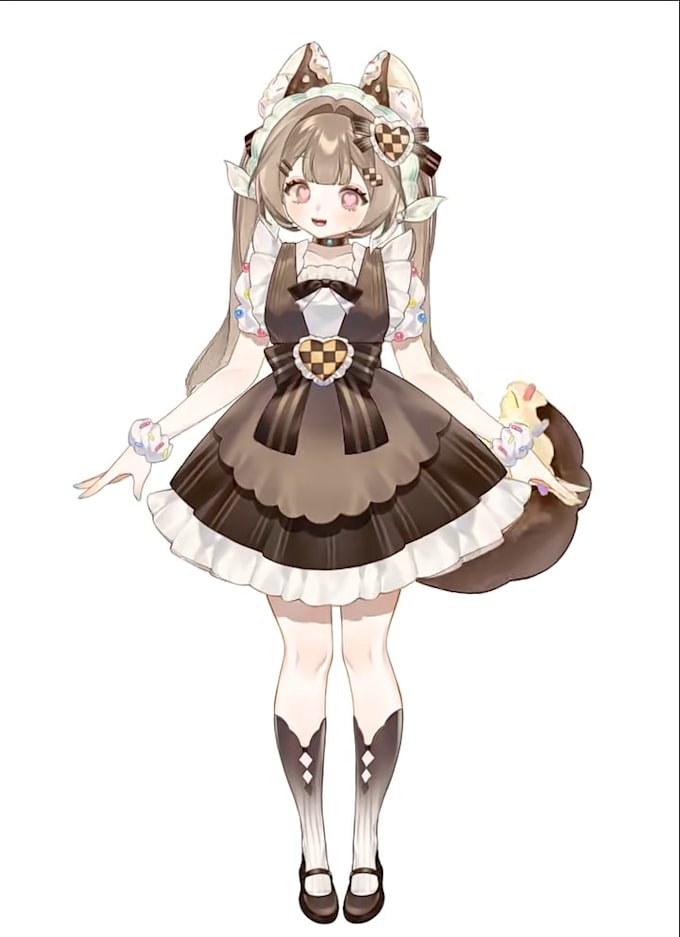 design live2d anime vtuber avatar, vtuber model rigging with vbridger for twitch