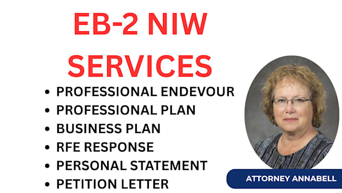 draft uscis compliant eb2 niw professional endeavor plan