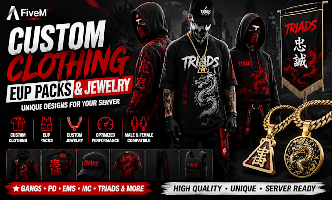 design custom fivem clothing and jewelry
