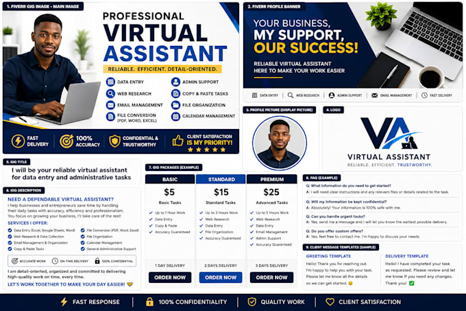 be your professional virtual assistant for admin support