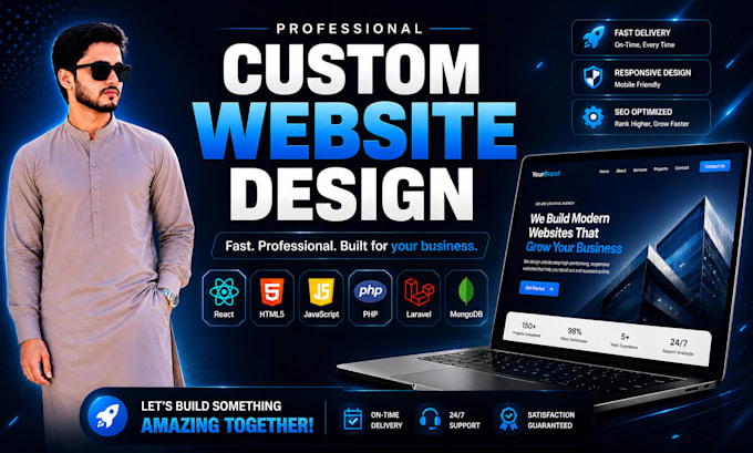 build a professional custom coded website for your business