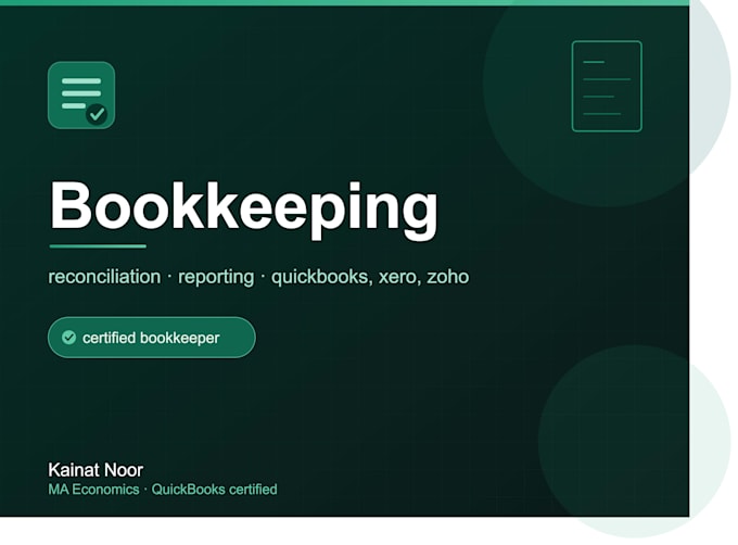 do your bookkeeping using quickbooks, xero, or zoho books