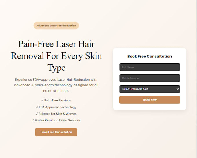 design and develop a responsive landing page