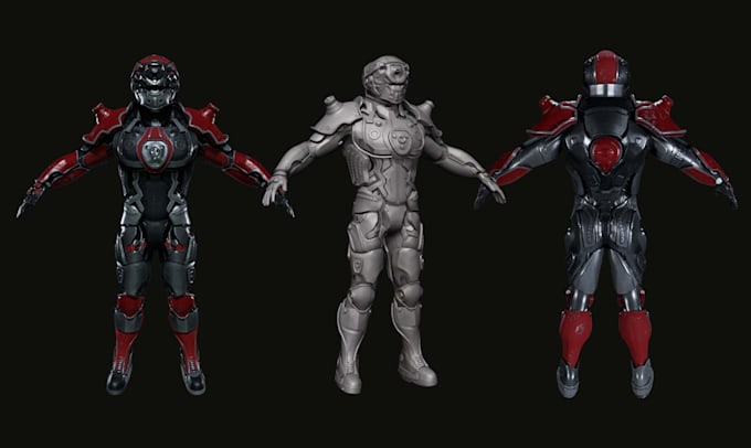 design 3d hard surface models, sci fi mechs, vehicles, and pbr models