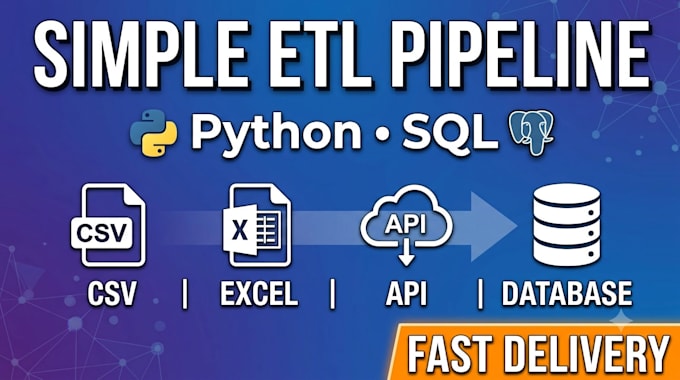 build a simple etl pipeline using python and sql
