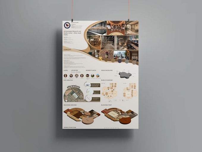 create a professional architectural poster using photoshop
